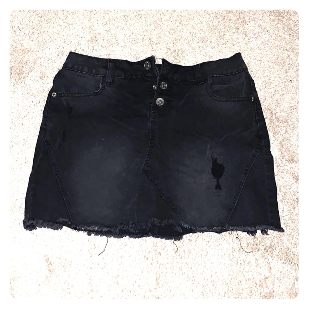 Justice juniors 16 stretchy jean skirt